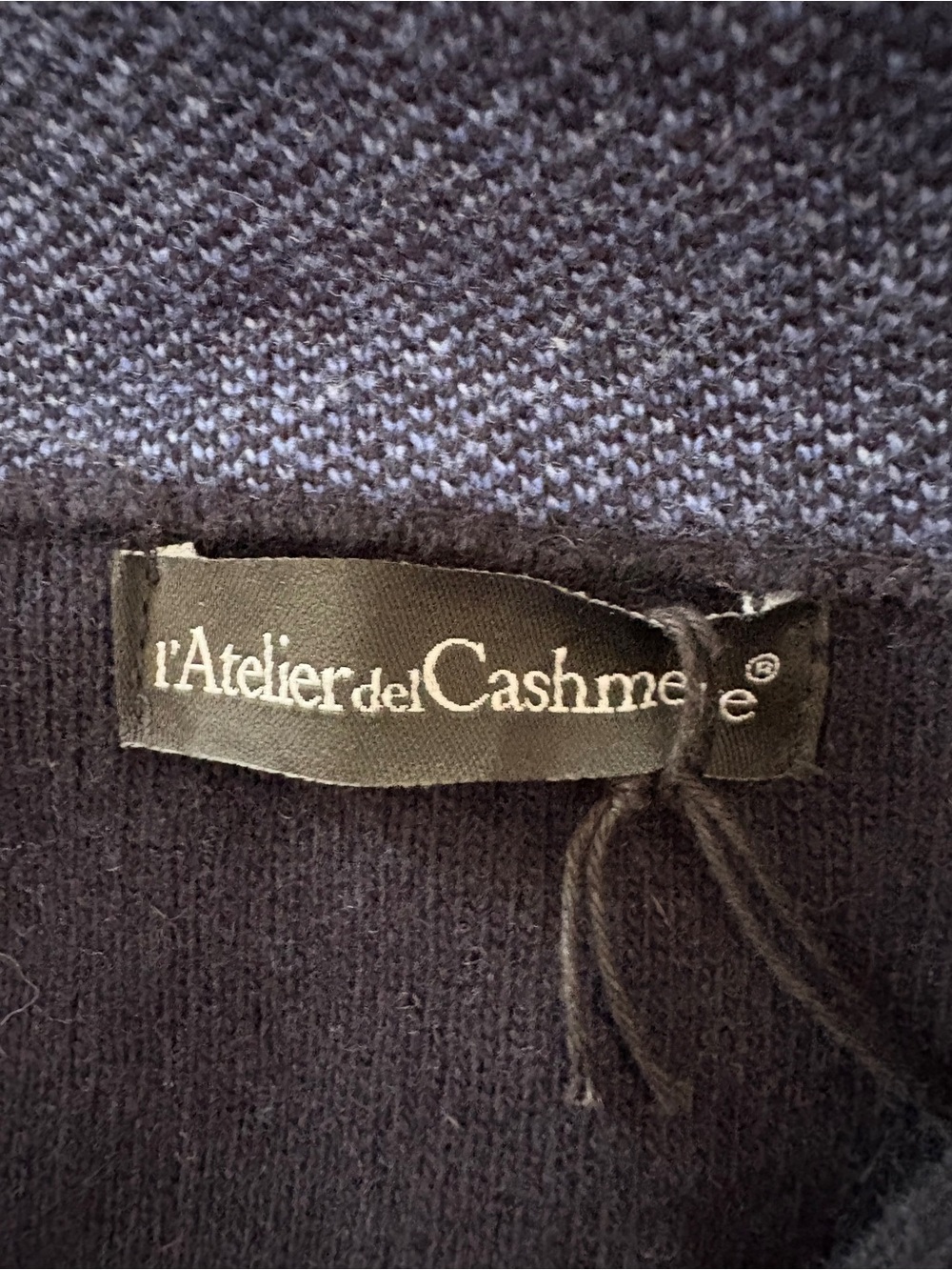 NWT Made in Italy Wool blend Navy Cardigan - Picture 9 of 10